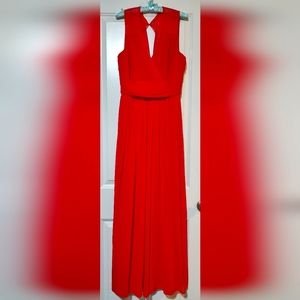 Alfred Sung flame red gown